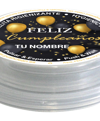 Toallitas personalizadas en capsula Push Clean 7